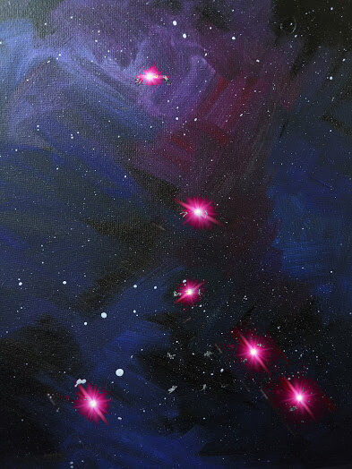 LED Space Constellation Painting